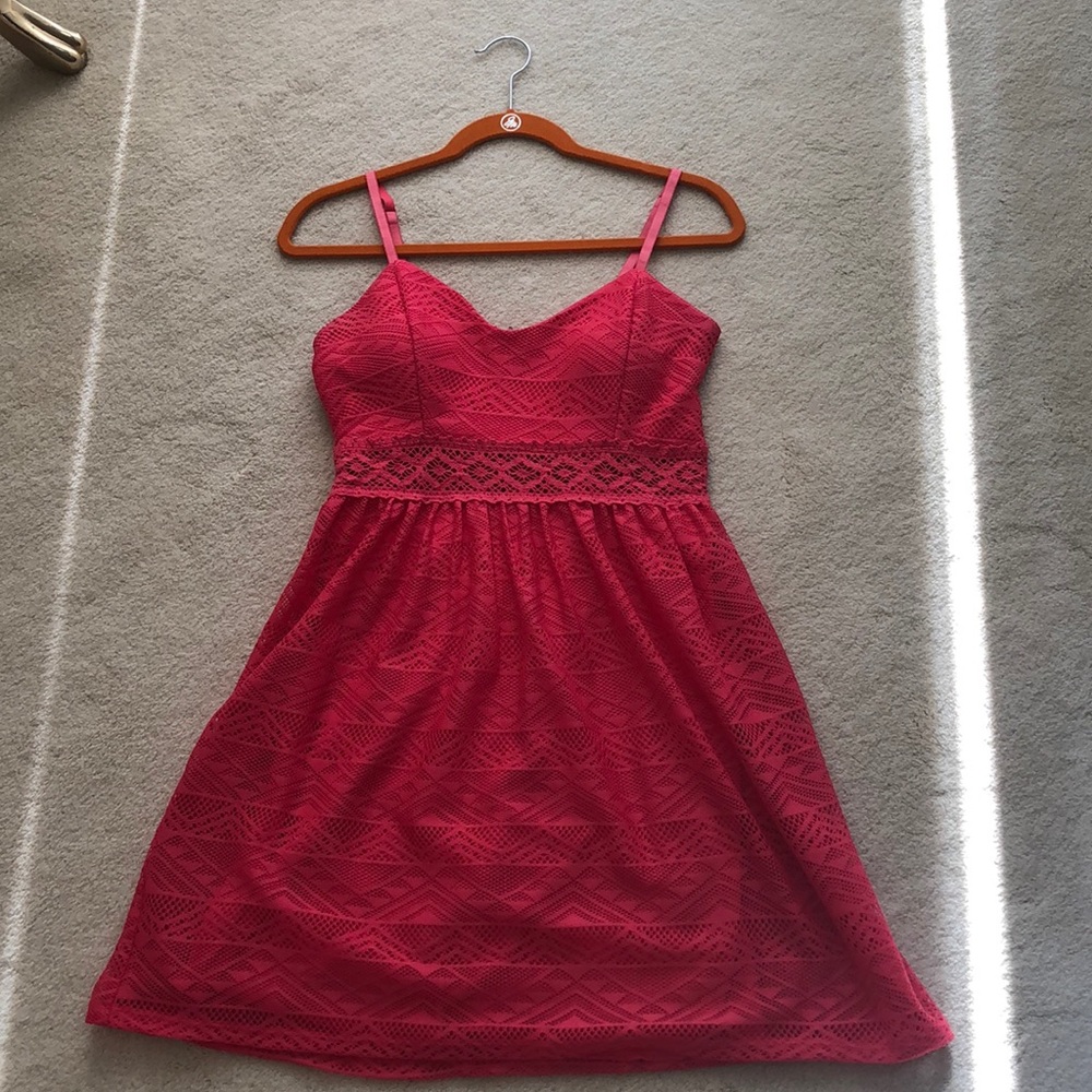 Pink flowy dress size large